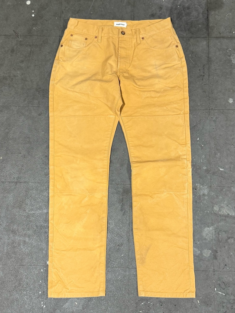 Taylor Stitch Tuff Duck Double Knee Canvas Work Pants Size 34 X 32 Boss Duck